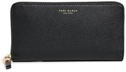 Amazon.com: Tory Burch Thea BI Fold Wallet (Black) : Clothing